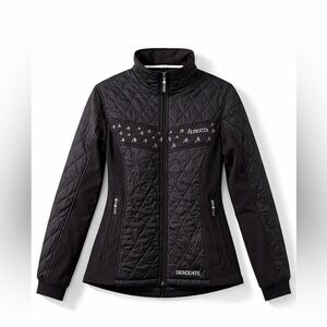 Descente Team Alberta Quilted Jacket Women’s M Black Ski Athletic Insulated
